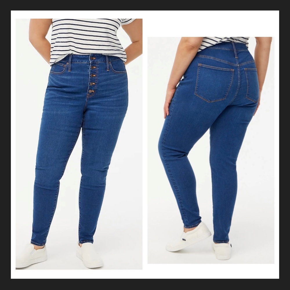 J.Crew Curvy 10 High-Rise Skinny Jeans